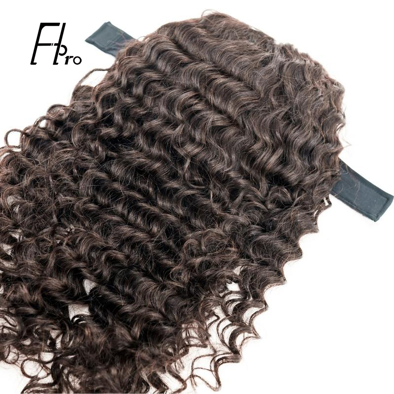 Headband Wig Deep Wave Glueless Virgin Hair Wig Machine Made 200% Density